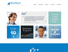 Tablet Screenshot of bluepointmktg.com